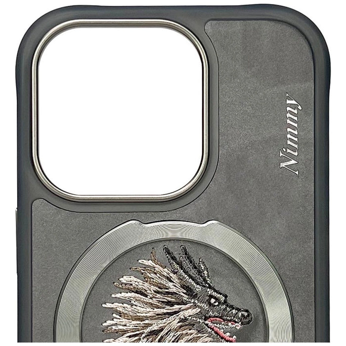 Nimmy Dragon MagSafe Case for iPhone 16 Pro Max - Gray