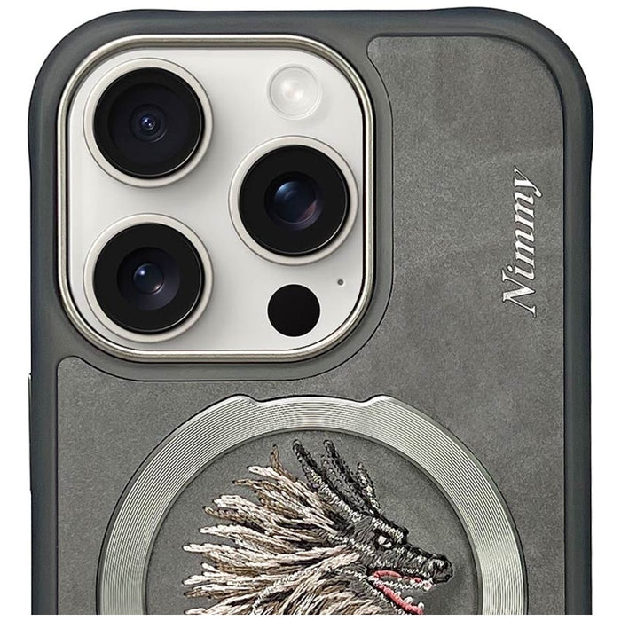 Nimmy Dragon MagSafe Case for iPhone 16 Pro Max - Gray