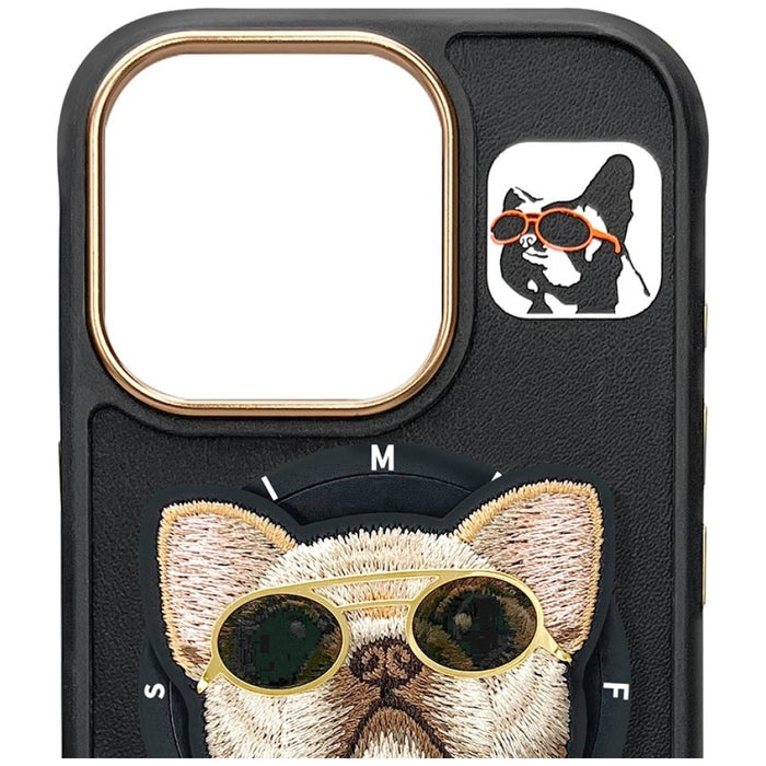 Nimmy Glasses Cool Dog MagSafe Case for iPhone 16 Pro - Black