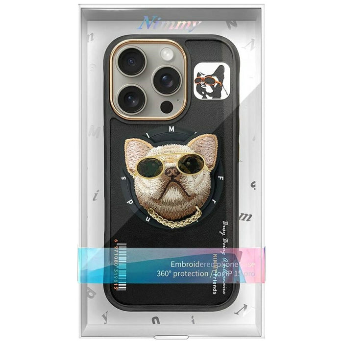 Nimmy Glasses Cool Dog MagSafe Case for iPhone 16 Pro - Black