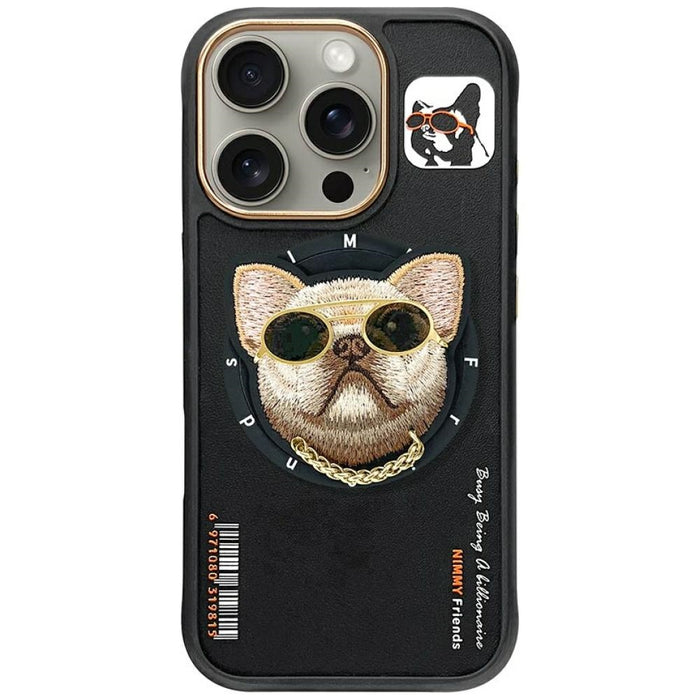Nimmy Glasses Cool Dog MagSafe Case for iPhone 16 Pro - Black