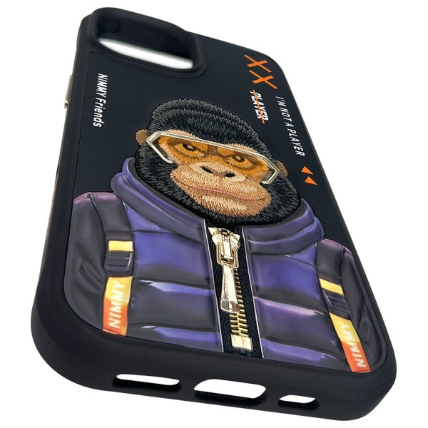 Nimmy Cool&amp;Cute 2.0 Monkey case for iPhone 15 - black