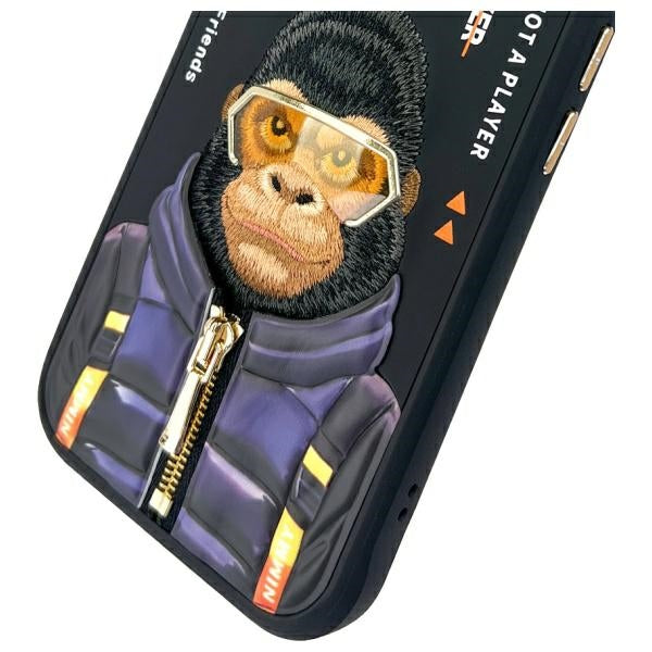 Nimmy Cool&amp;Cute 2.0 Monkey case for iPhone 15 - black