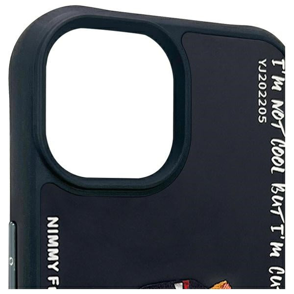 Nimmy Glasses Cool Cat case for iPhone 15 - black