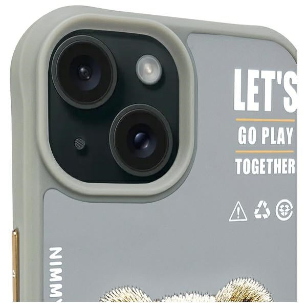 Nimmy Cool&amp;Cute 2.0 Bear Case for iPhone 15 - Gray