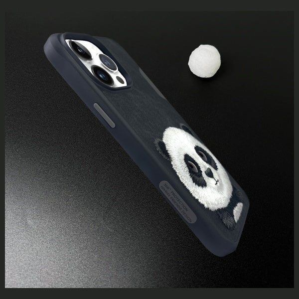 Nimmy Big Eyed Pet 2.0 Panda case for iPhone 15 Pro - black
