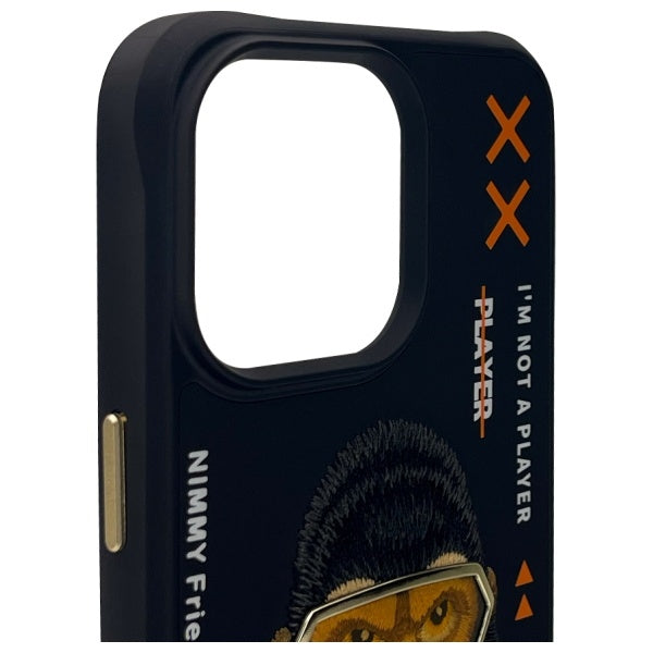 Nimmy Cool&amp;Cute 2.0 Monkey Case for iPhone 15 Pro - Black