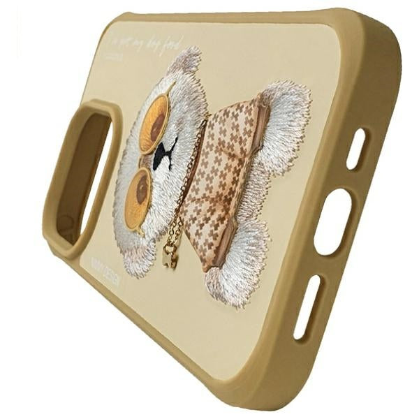 Nimmy Glasses Cool Case for iPhone 15 Pro - Beige