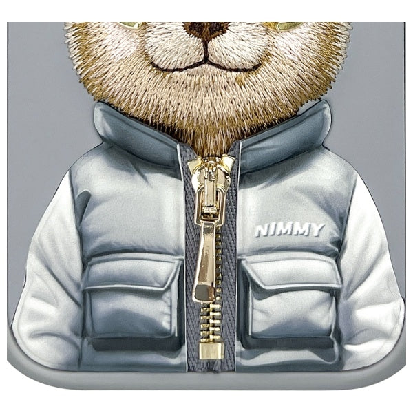 Nimmy Cool&amp;Cute 2.0 Bear Case for iPhone 15 Pro Max - Gray