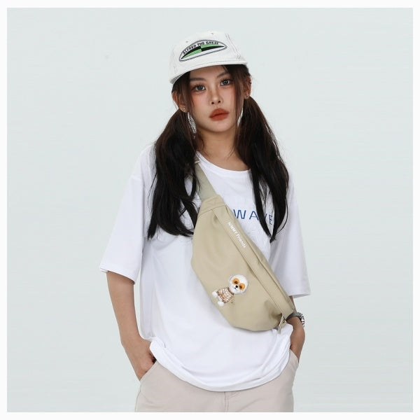 Nimmy Crossbody Glasses Cool Dog Shoulder Bag - Green