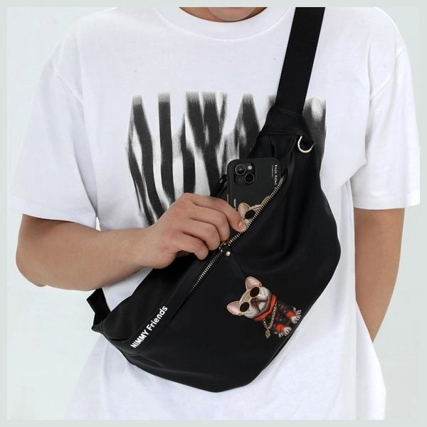 Nimmy Crossbody Glasses Cool Cat Shoulder Bag - Pink