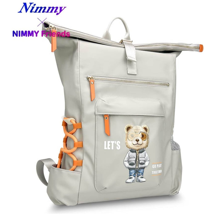 Nimmy Cool&amp;Cute 2.0 Bear Laptop Backpack - Gray