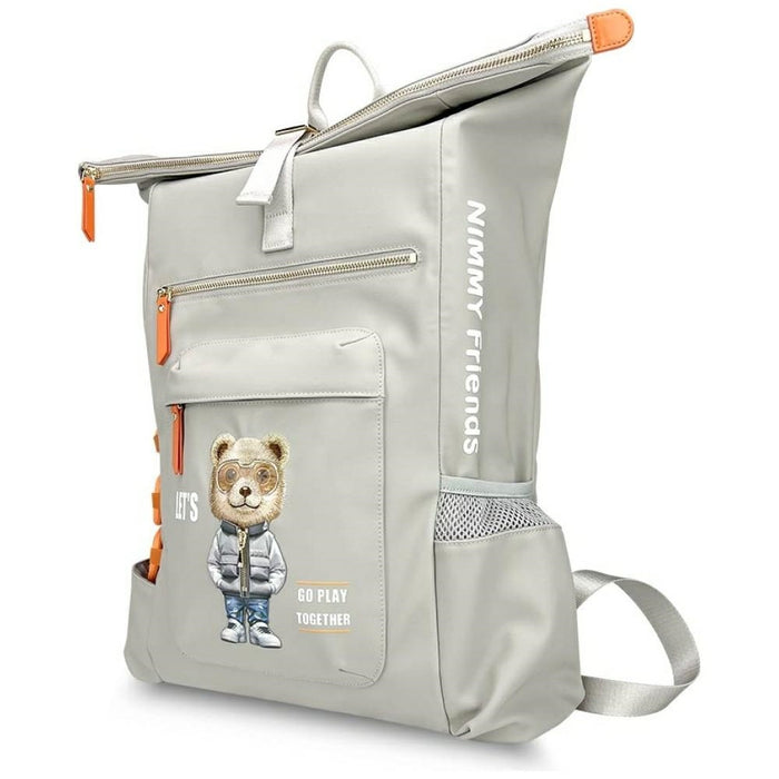 Nimmy Cool&amp;Cute 2.0 Bear Laptop Backpack - Gray
