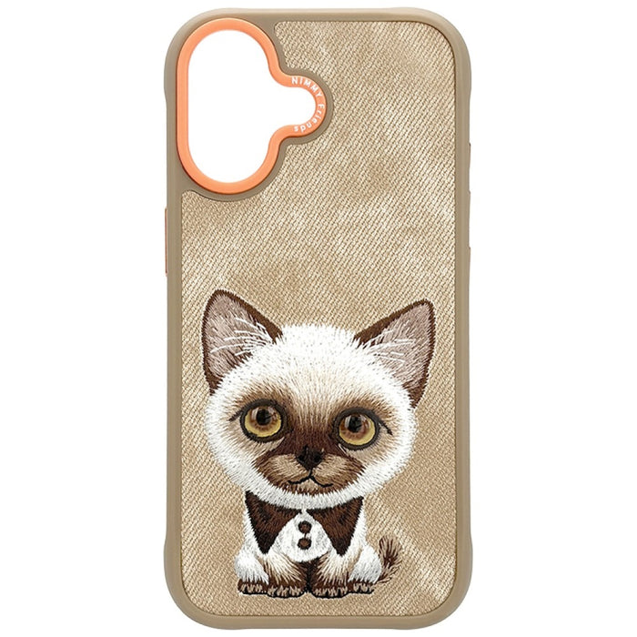 Nimmy Big Eyed Pet 2.0 Cat case for iPhone 17 - beige