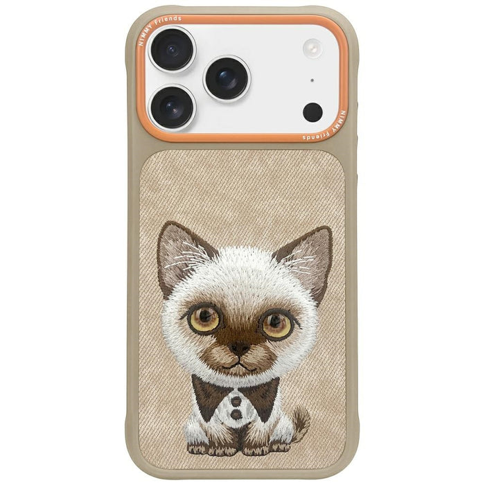 Nimmy Big Eyed Pet 2.0 Cat case for iPhone 17 Pro - beige