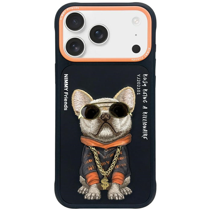 Nimmy Glasses Cool Dog Case for iPhone 17 Pro Max - Black