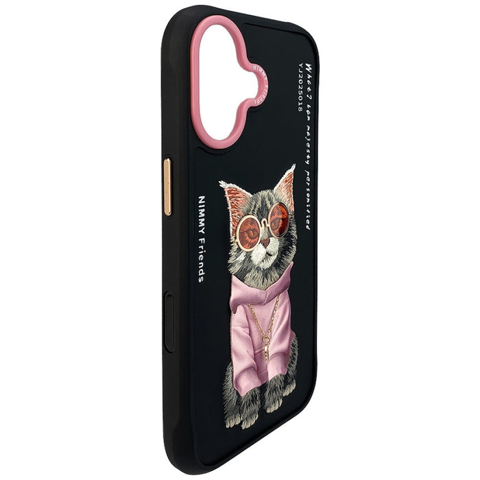 Nimmy Glasses Cool Cat case for iPhone 17 - black