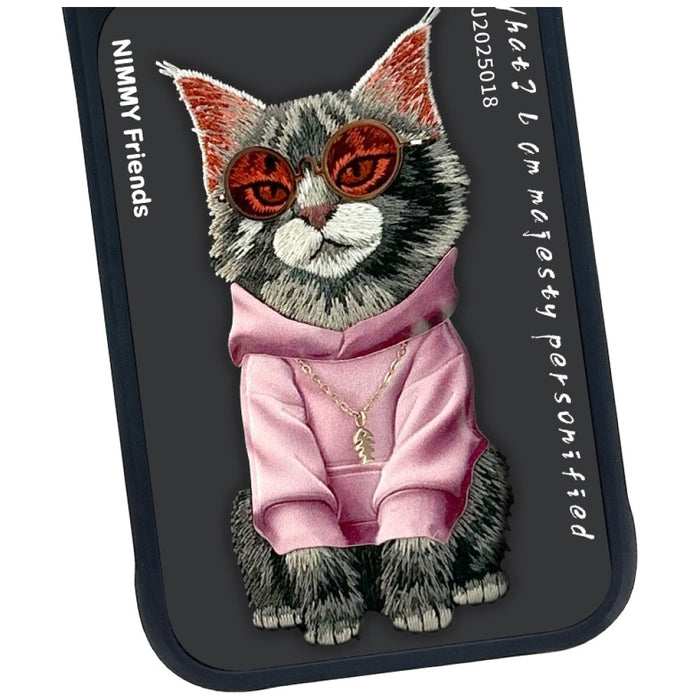 Nimmy Glasses Cool Cat Case for iPhone 17 Pro - Black