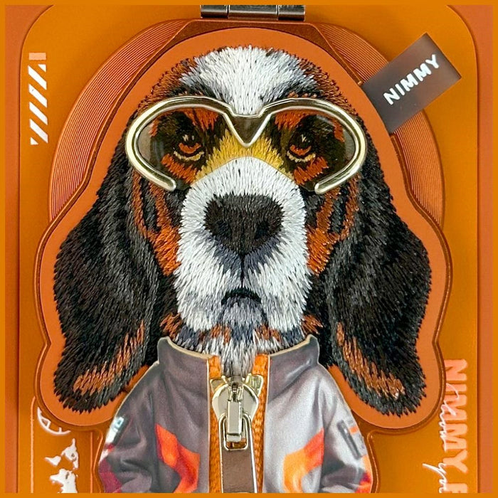 Nimmy Cool&amp;Cute 2.0 Dog Case for iPhone 17 Pro with Magnetic Hanger - Orange