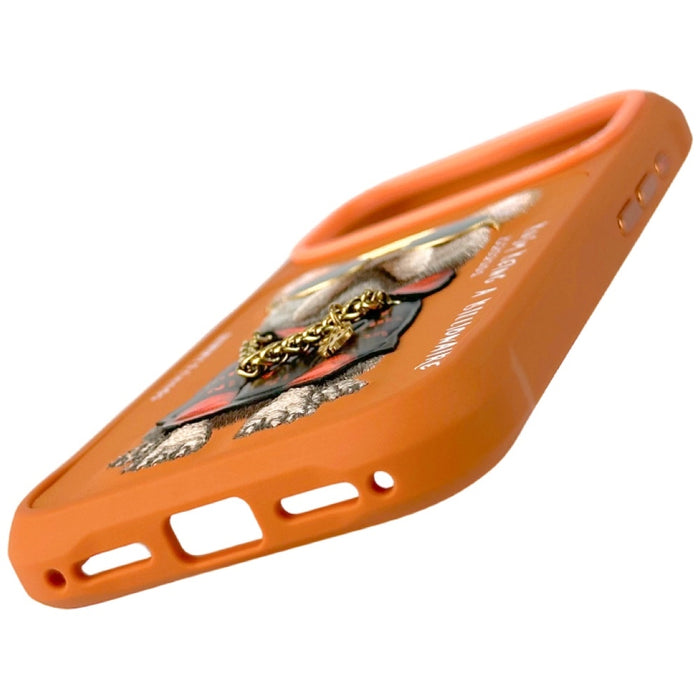 Nimmy Glasses Cool Dog Case for iPhone 17 Pro Max - Orange