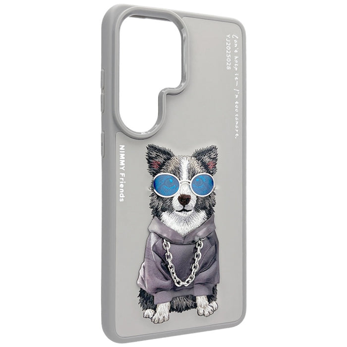 Nimmy Glasses Cool Dog Case for Samsung Galaxy S26 Ultra - Gray