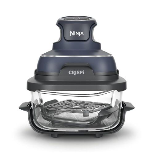 Fryer NINJA Crispi 4-in-1 Portable Glass Air Fryer FN101EUGY, 3.8 l, Gray