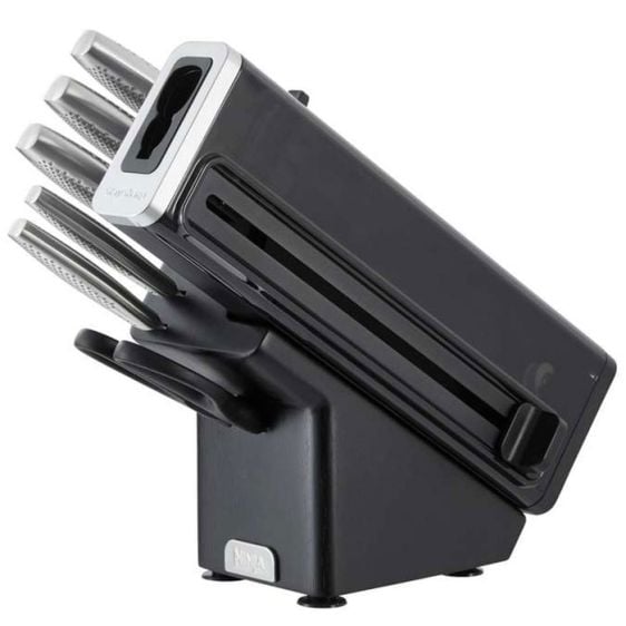Kitchen knife set NINJA StaySharp K62006EUUK stainless steel 6 pcs, built-in sharpener, graphite block