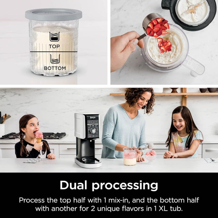 Ninja Creami Delux Ice Cream and Slush Maker 2x 0.71L, Black EU NC502EU