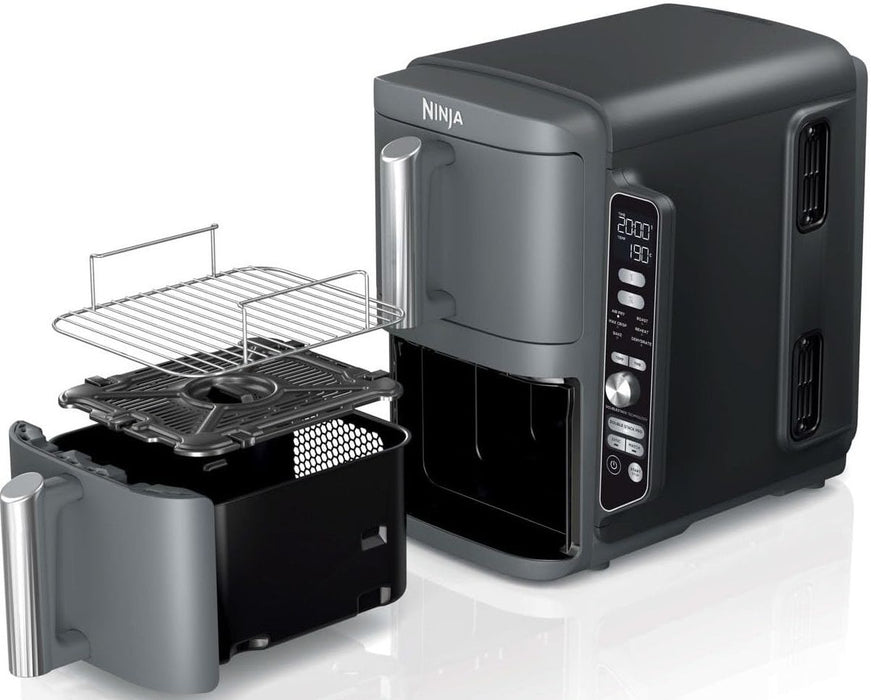 Ninja Foodi Vertical Double Drower Smart Air Fryer 9.5L Gray EU SL400EU