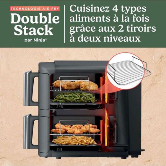 Fryer NINJA Double Stack XL Air Fryer SL400EU