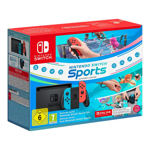 Nintendo Switch console (RED/BLUE) + Sports game + 12 m NSO - Игрови конзоли<<<Конзоли и аксесоари<<<ТВ Аудио