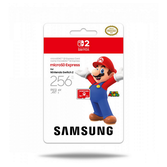 Memory card Nintendo Switch 2 Samsung microSD Mario 256GB