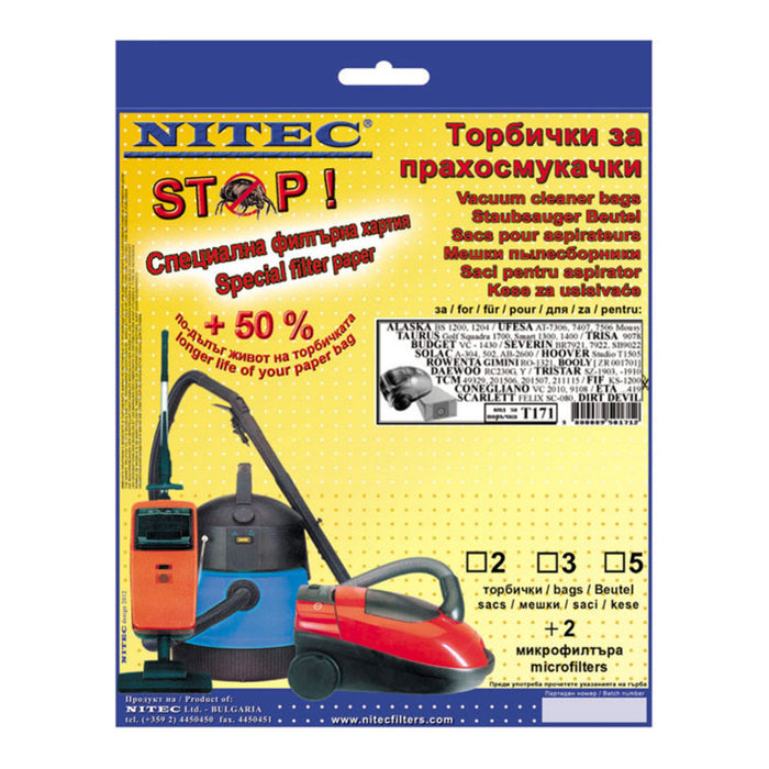 BAGS TAURUS / HOOVER / ALASKA 1200 NITEC UFESA_T171 5 PCS