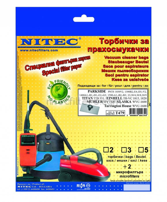 Vacuum cleaner bag NITEC T479