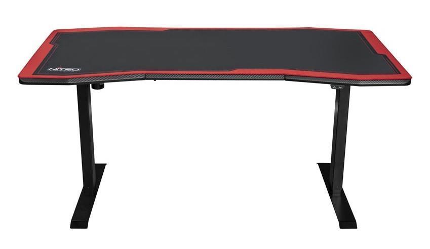 Nitro Concepts D16E Gaming Desk, Carbon Red, Electric Height Control