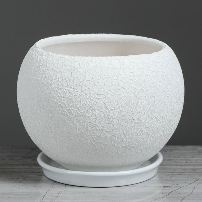 SPHERE POT 1.4 L SILK WHITE