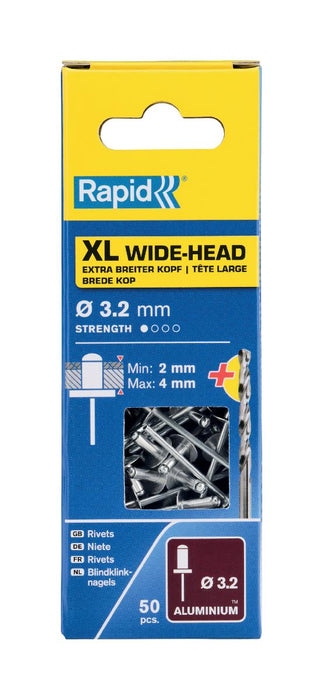POP RIVETS 3.2X8MM XL