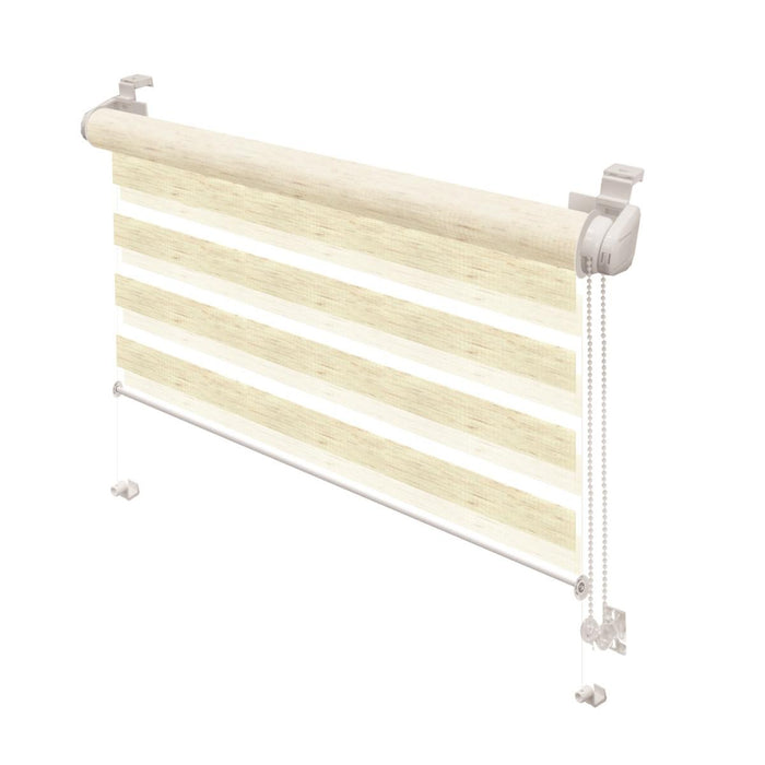 DOUBLE ROLLER BLIND 120X150 CM NATURAL MELANGE