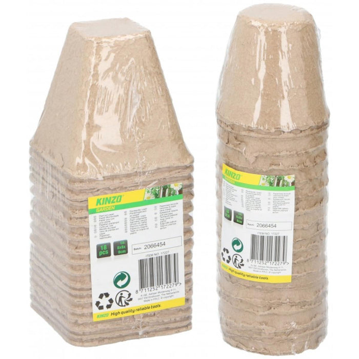 PEAT POTS 18 PCS