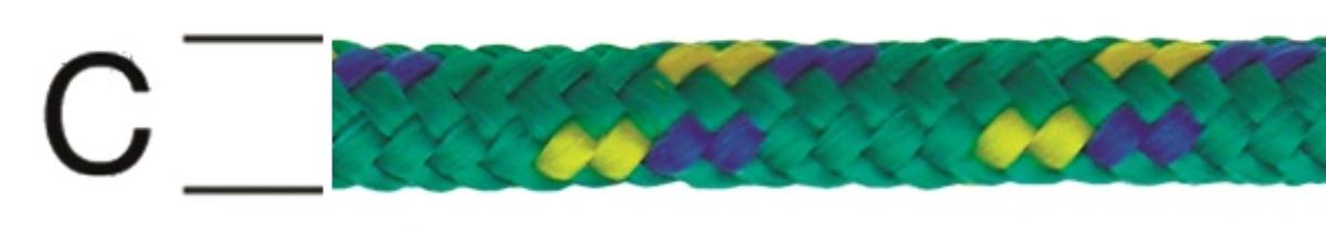 POLYPROPYLENE ROPE BRAIDED PATTERNED 6MM