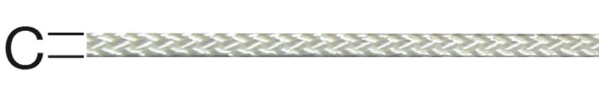 ROPE POLYAMIDE KNITTED 4MM