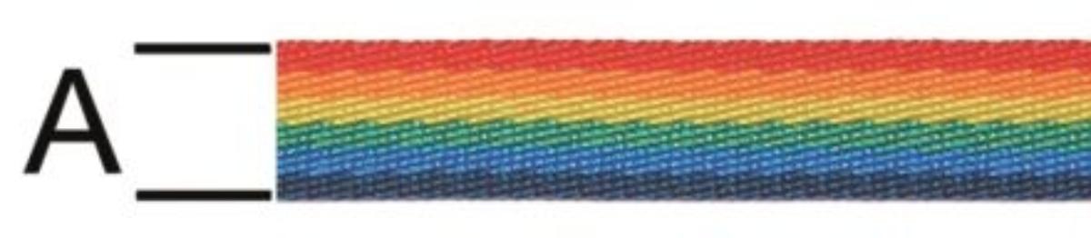 BELT POLYPROPYLENE COLORED 25MM VORMANN