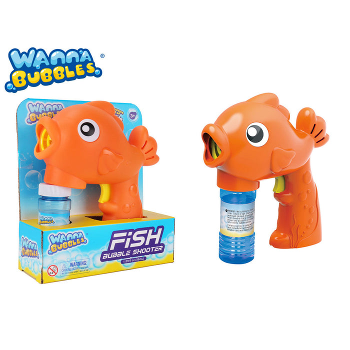 Wanna Bubbles Soap Bubble Gun - Fish