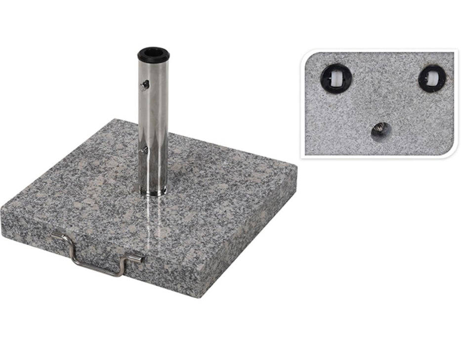 UMBRELLA STAND 45X45CM 35KG GRANITE GREY