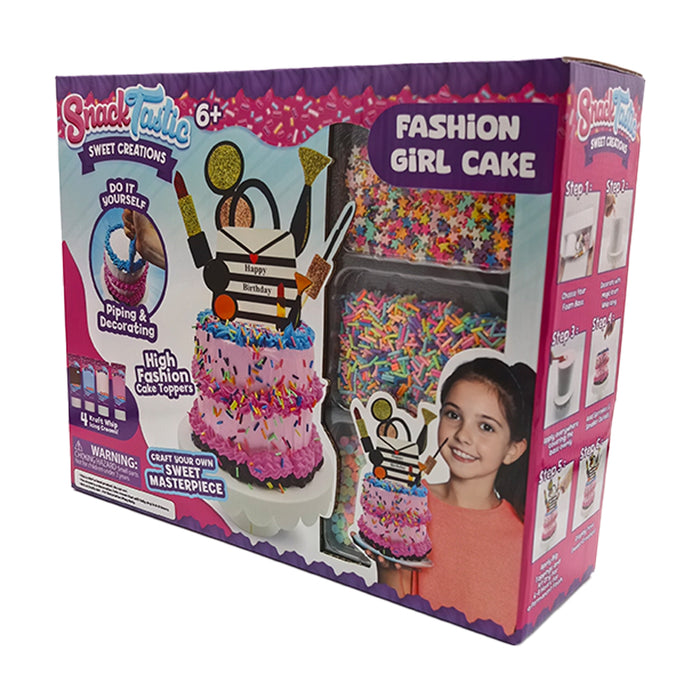 Творчески комплект Felyx Toys Snack Tastic - Декоративни вкусотии, торта Fashion Girl