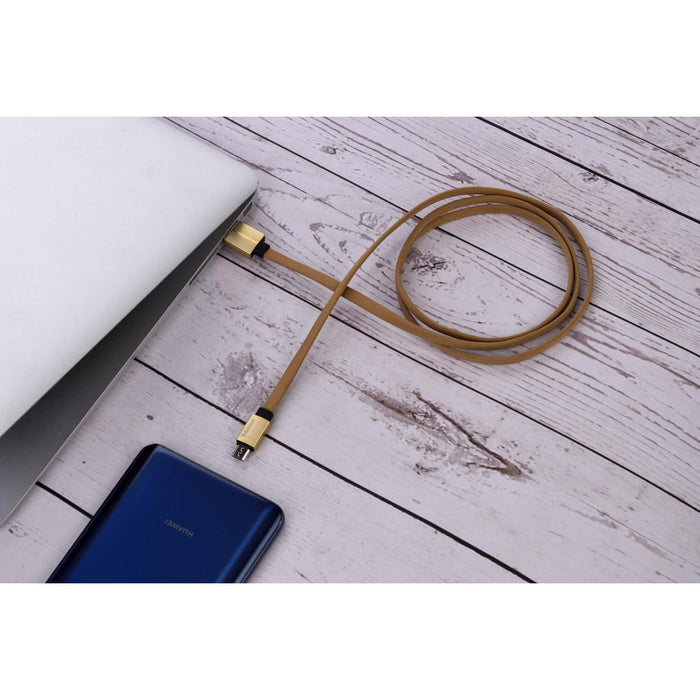 CABLE MICROUSB BRAIDED 1M/2A TEKMEE