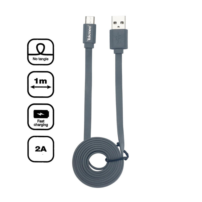 CABLE USB-USB-C 1M/2A TEKMEE