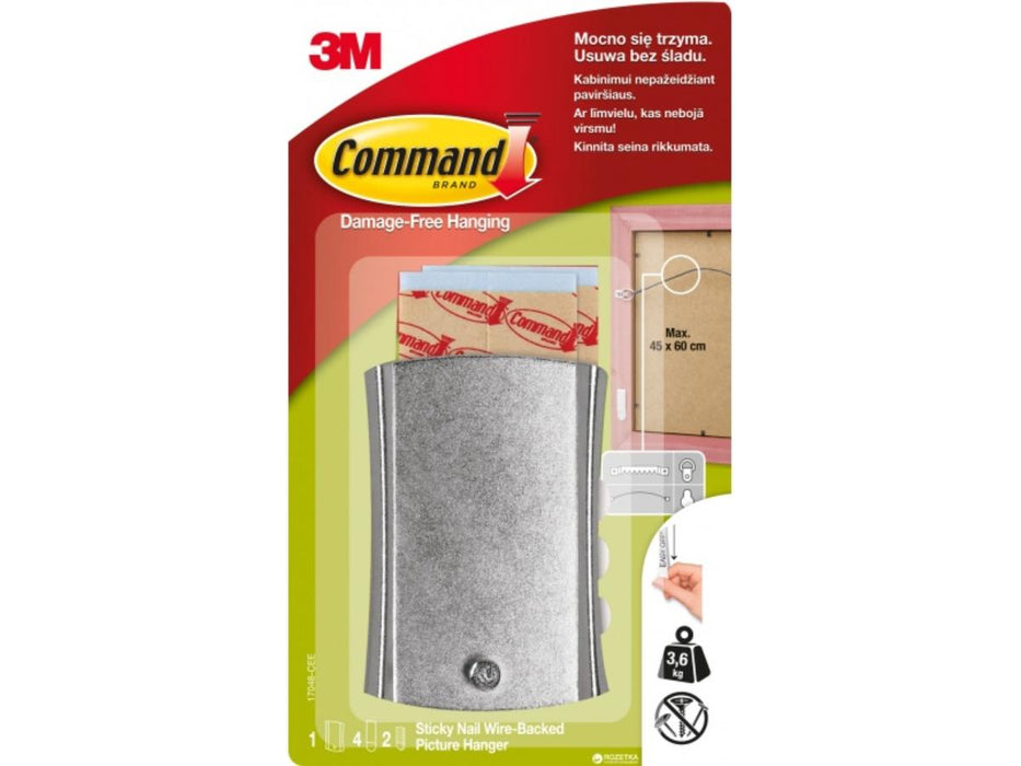 METAL COMMAND PICTURE HANGER 3M