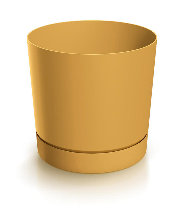 FLOWER POT TUBO P 13CM MUSTARD