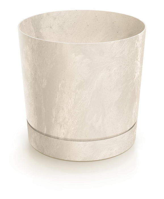 POT TUBO P CONCRETE EFFECT 24CM CREAM